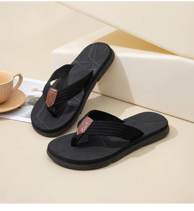 Evshine Herren Neue Flip-Flops Mode Dicker Boden Outdoor Strand Hausschuhe Komfort Weiche Weiche EVA Sandalen Männliche Slip On House Slides – Detail 16