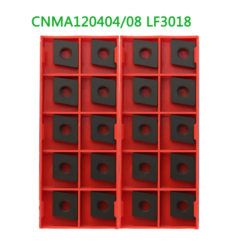 

10PCS CNMA120404 CNMA120408 CNMA120412 LF3018 DESKAR Carbide Inserts CNC Lathe Turning Tools Metal Cutter Blade for Cast Iron