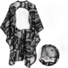Haircut Tool pattern Capes Cutting Waterproof Non Sticky Hair Cloth Hairdressing Haircut capeswith See-Through Window Cape 1