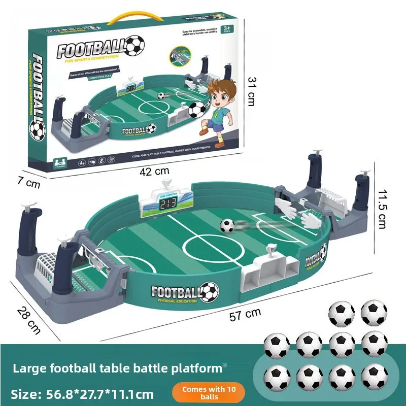 Interactive Two-Player Tabletop Soccer Game - Mini Foosball Field for Family Fun and Parties
