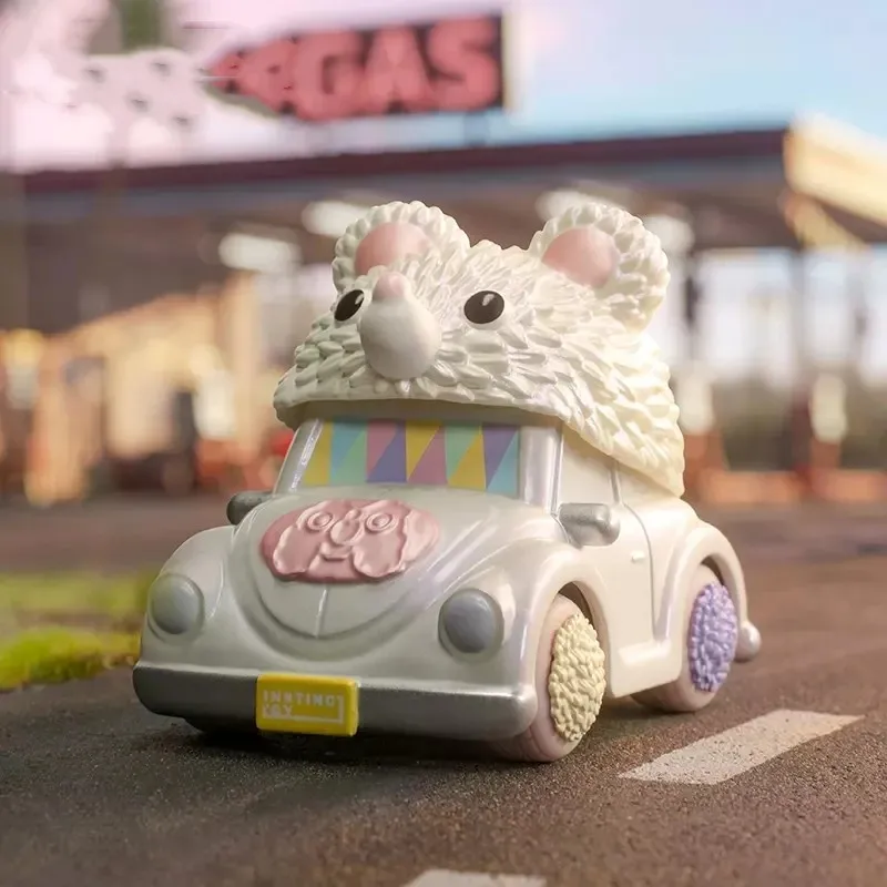 Фото POP MART POPCAR счастливые выходные серии глухая коробка гадкая сумка загадочная коробка игрушки куклы аниме фигурки настольные украшения Подарочная коллекция №3