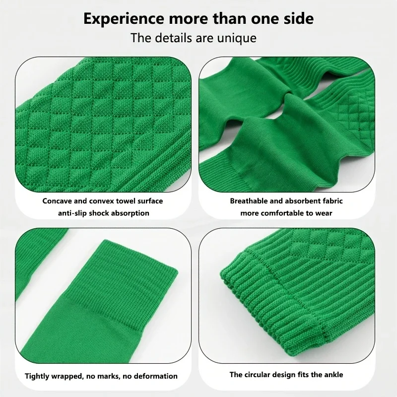 Knee-High Compression Protective Socks Football Basketball Sweat Absorption Knitted Breathable No-Cuff Pressure Fixed Leg Covers