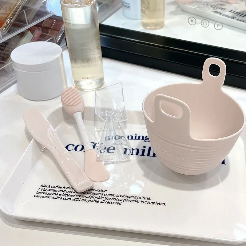 

Силиконовая Маска «сделай сам», Набор чашек с регулируемой пленкой, чаша плюс мерная ложка, регулирующая маска, специальные инструменты для спа