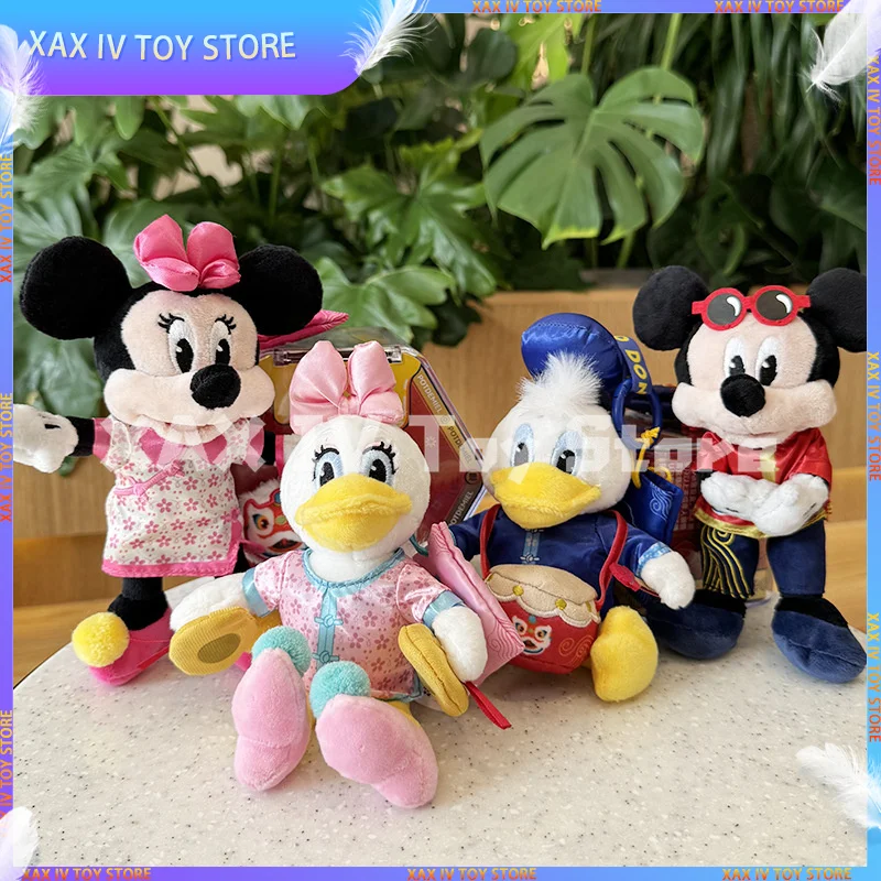 

New Disney Mickey Mouse Minnie Series Stitch Plush Pendant Doll Cute Kawaii Anime Plush Toy Girl Christmas Present Birthday Gift