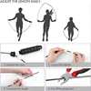 Tangle-Free Adjustable Steel Wire Jump Rope Rapid Speed Skipping Jump Ropes Fitness Workout Sport Equipment for Kids Adults 4