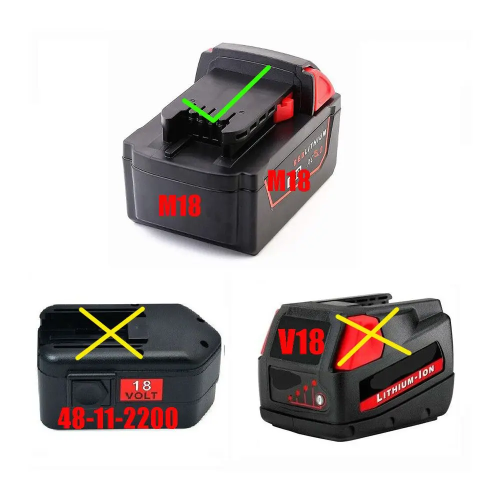 Drill Portable Battery Charger Cable Adaptor Power Adapter Charging Dock For Milwaukee M18 M14 14.4V 18V Li-ion Battery