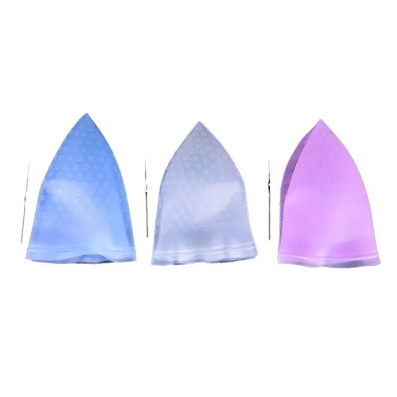 Hair Coloring Cap Silicone For Hairdressing Needle Professional