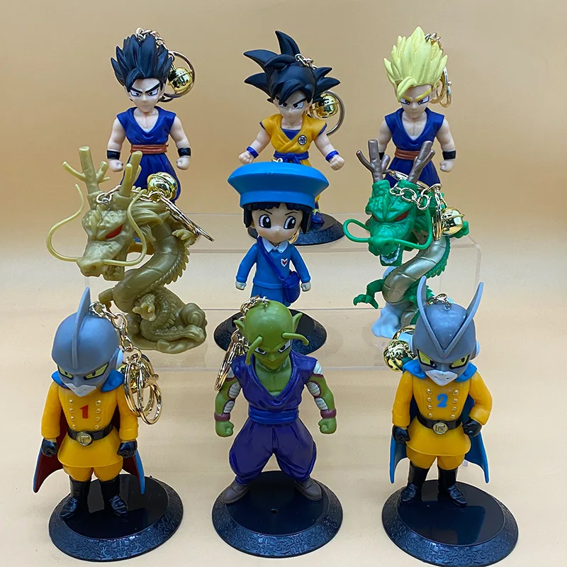 9PcsSetAnimeDragonBallFigureSuperSaiyaSonGohanPanShenron