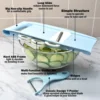 5 in 1 MultiFunctional Vegetable Fruit Slicer Potato Household Food Chopper Kitchen Mandoline Slicer Veggie Dicer Cutter Gadgets 3