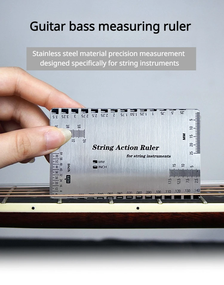 Guitarmetalstringpitchmeasurementrulerclassicalelectricguitar