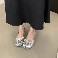New Brand Women Flats Soft Ballet Shoes Slip On Loafers Soft Moccasins Tabi Ninja Casual Shoes Mujer Ladies Shoes Bow Knot Mujer - Image 4