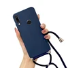 Silicone Lanyard Case For Huawei P20 P30 P40 lite Soft Tpu Neck Strap Rope Cord Cover 5
