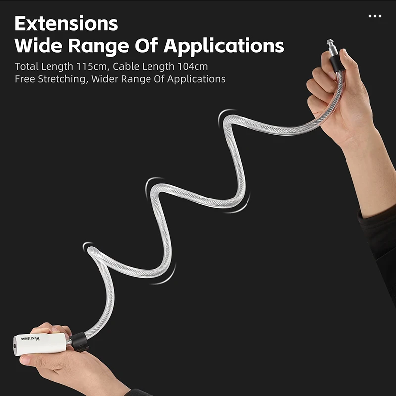 WEST BIKING Portable Bicycle Cable Lock Durable Anti Theft Safety Lock MTB Road Bike Motorcycle E-bike Scooter Lock With 2 Keys