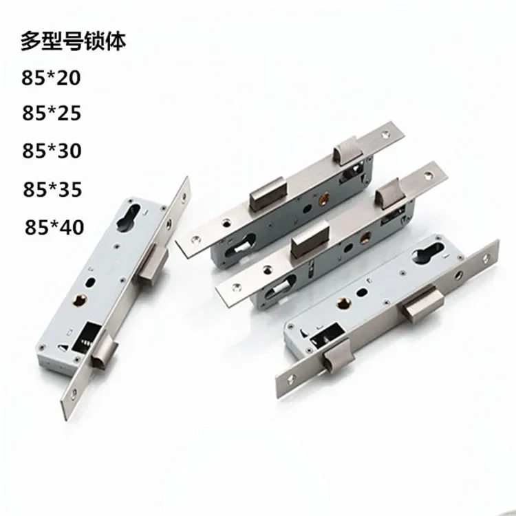 Description Picture 4 of itemFlat Door Lock Body Aluminum Alloy Body Plastic Steel Door Lock 85 Multi-point Door Hardware Non Intelligent Lock