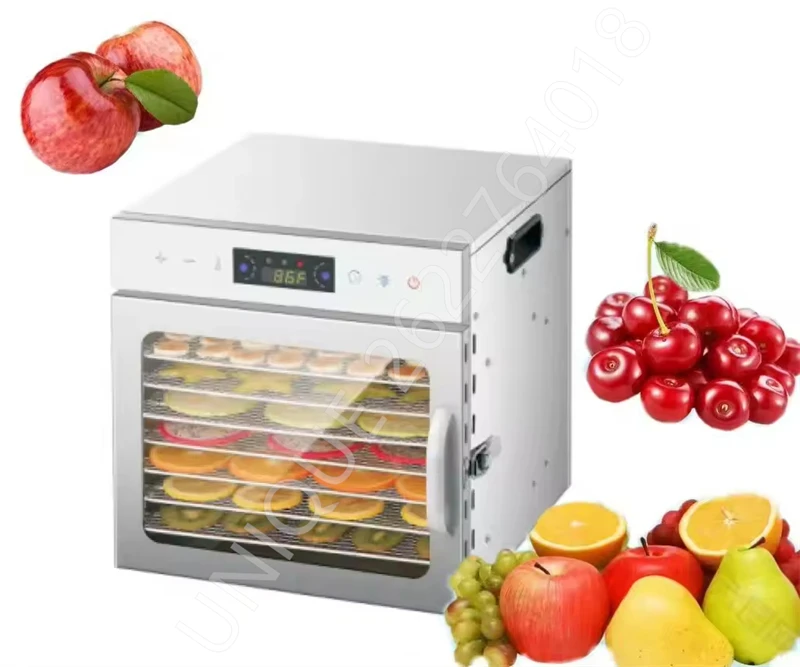 6-18 Layers Home Use and Commercial Use Fruit Dehydrator Vegetable Snacks Meat Medicinal Materials Fruit Smart Food Air Dryer