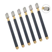 2/3/4/6Pcs TC-17 Oil Glass Cutter Metal Handle Diamond Straight Head Cutting Tool Pack 1