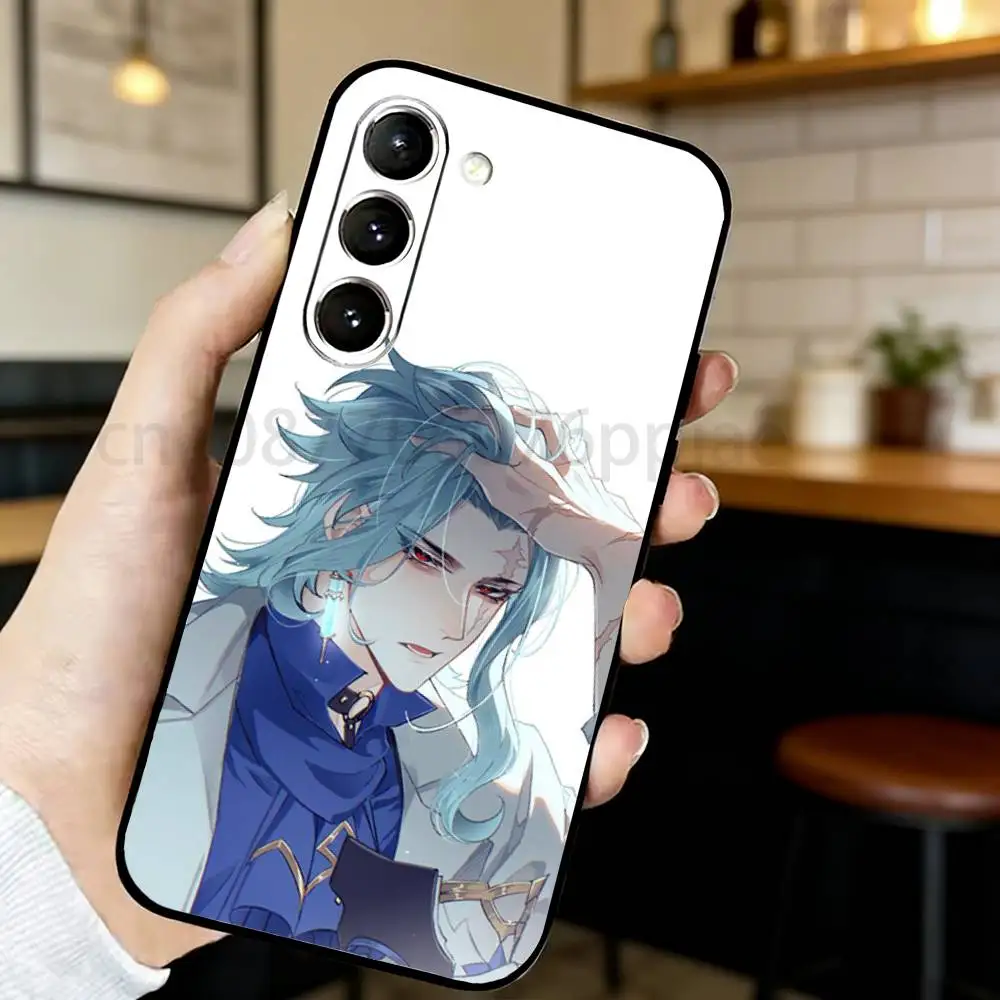 Genshin Impact Dottore Black Silicone Phone Case - Sleek and Stylish Protection