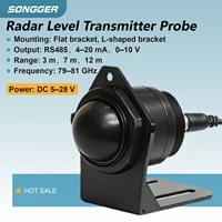Capteur de Niveau Radar 79–81GHz Sans Contact pour Cuves d’Eau et Chimiques Portée 3–12m Sortie RS485 4–20mA 0–10V Alimentation DC5–28V Industriel 1