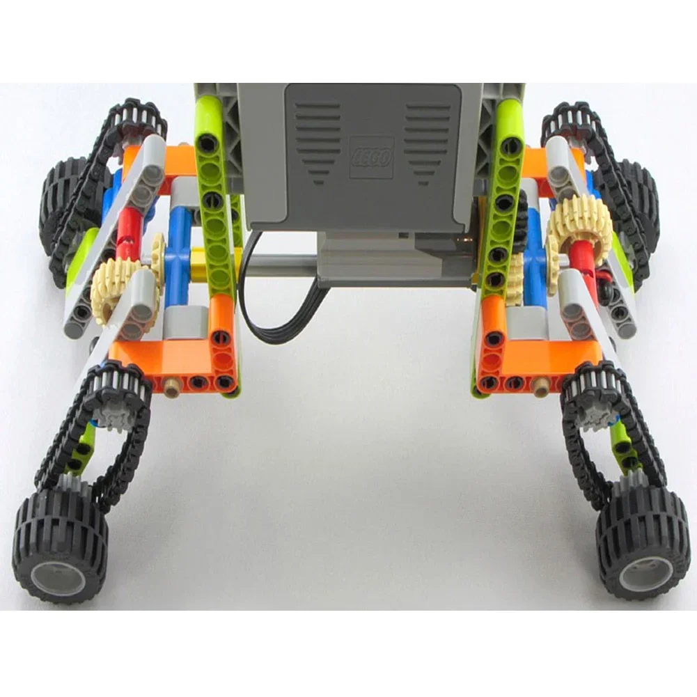Legoeds-compatible Technical Tracks and Wheels Pack Gears and Axle Set Tank Chain Crawler For 3711 3873 57518 88323 15379 14696 technical tracks and wheels set