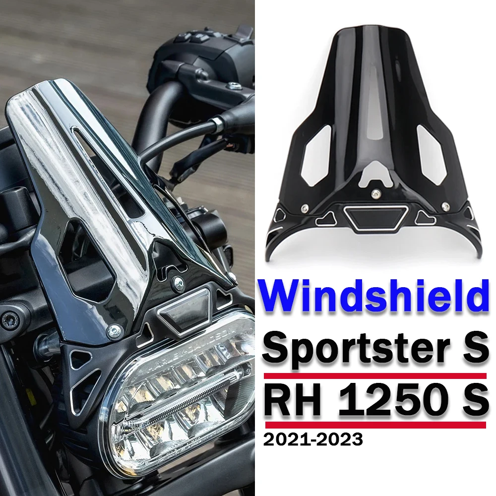 

Обтекатель для лобового стекла мотоцикла для Sportster S 1250 RH1250S 1250 S 1250RH алюминиевый акриловый ветровой экран отражатель ветрового стекла