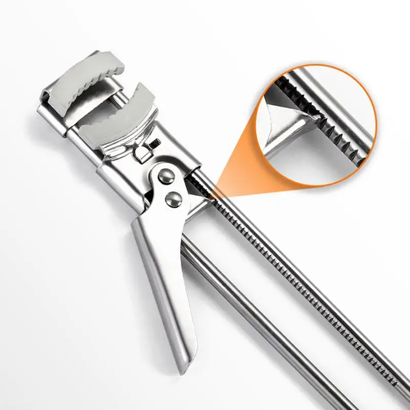 

New Adjustable Jar Opener Stainless Steel Manual Bottle Lid Opener For Weak Hands Easy Grip Kitchen Accessories Gadgets Tools