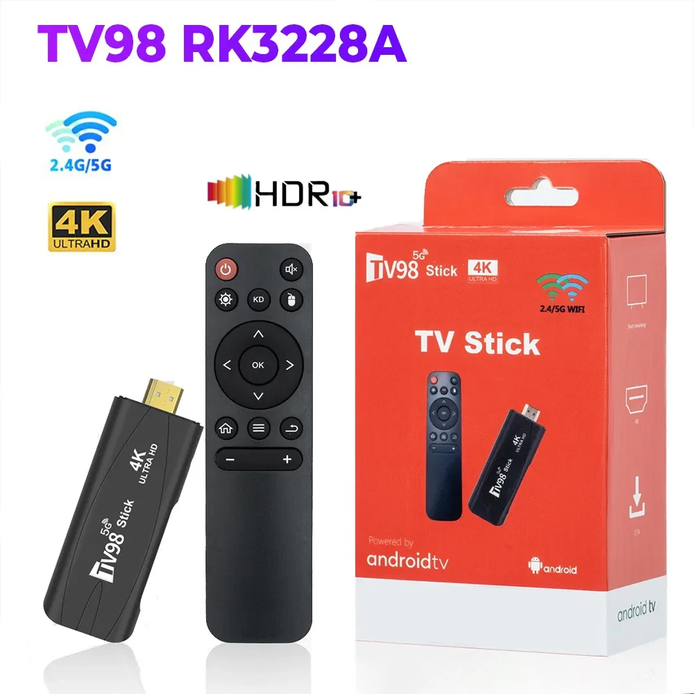 Mini TV Stick 1/8GB 2/16GB for Android 10 TV Box 2.4G 5g Smart TV Stick -  China TV Box, TV Stick