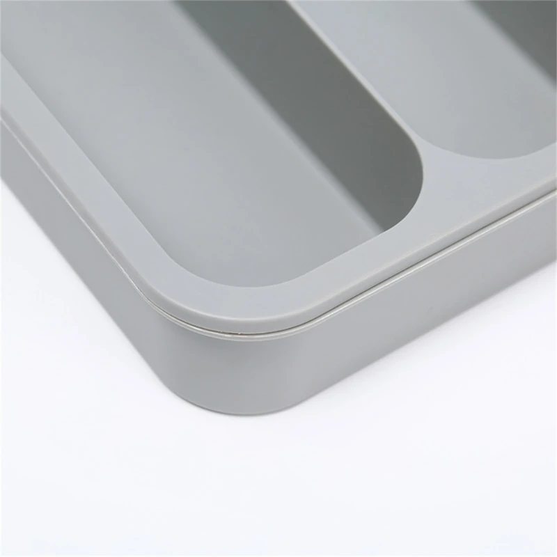 Plastic Cutlery Storage Tray Ecofriendly PP Tray Kitchen Drawer Spoon Knife Fork Separation Tableware Box