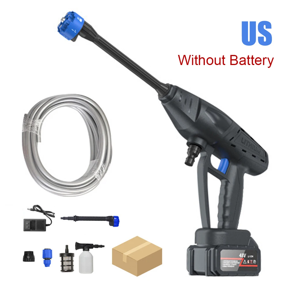 

Cordless High-Pressure Cleaning Machine 50Bar Pressure Washer Gun 20000mAh 500W 6 In 1 Sprayer Water Gun Car Wash Cleaning Tool