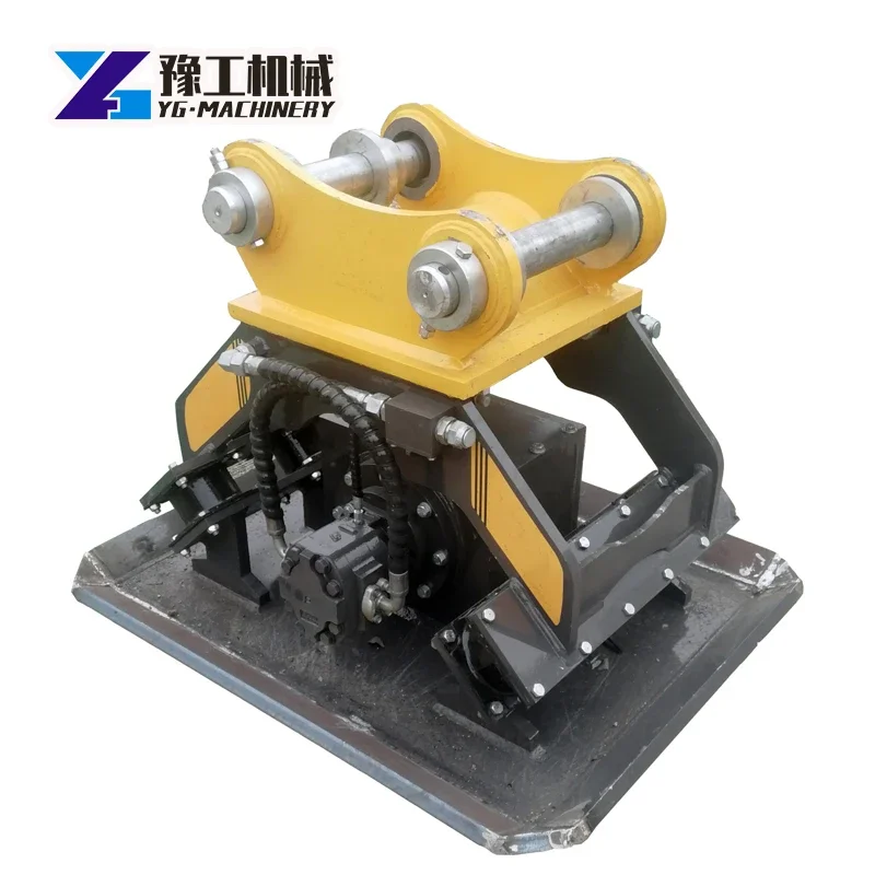 

YG Construction Ground Compactor 10 Ton Vibro Concrete Hydraulic Compactor Soil Plate Pavement Leveling Machine For Excavator
