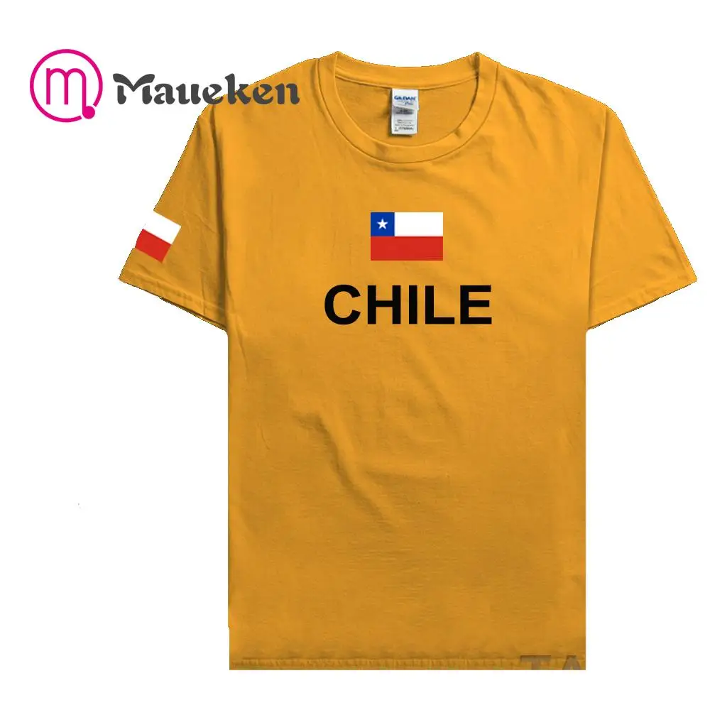 2022 Чили мужские футболки Чилийская сборная нации CL 100% хлопок футболка для встреч