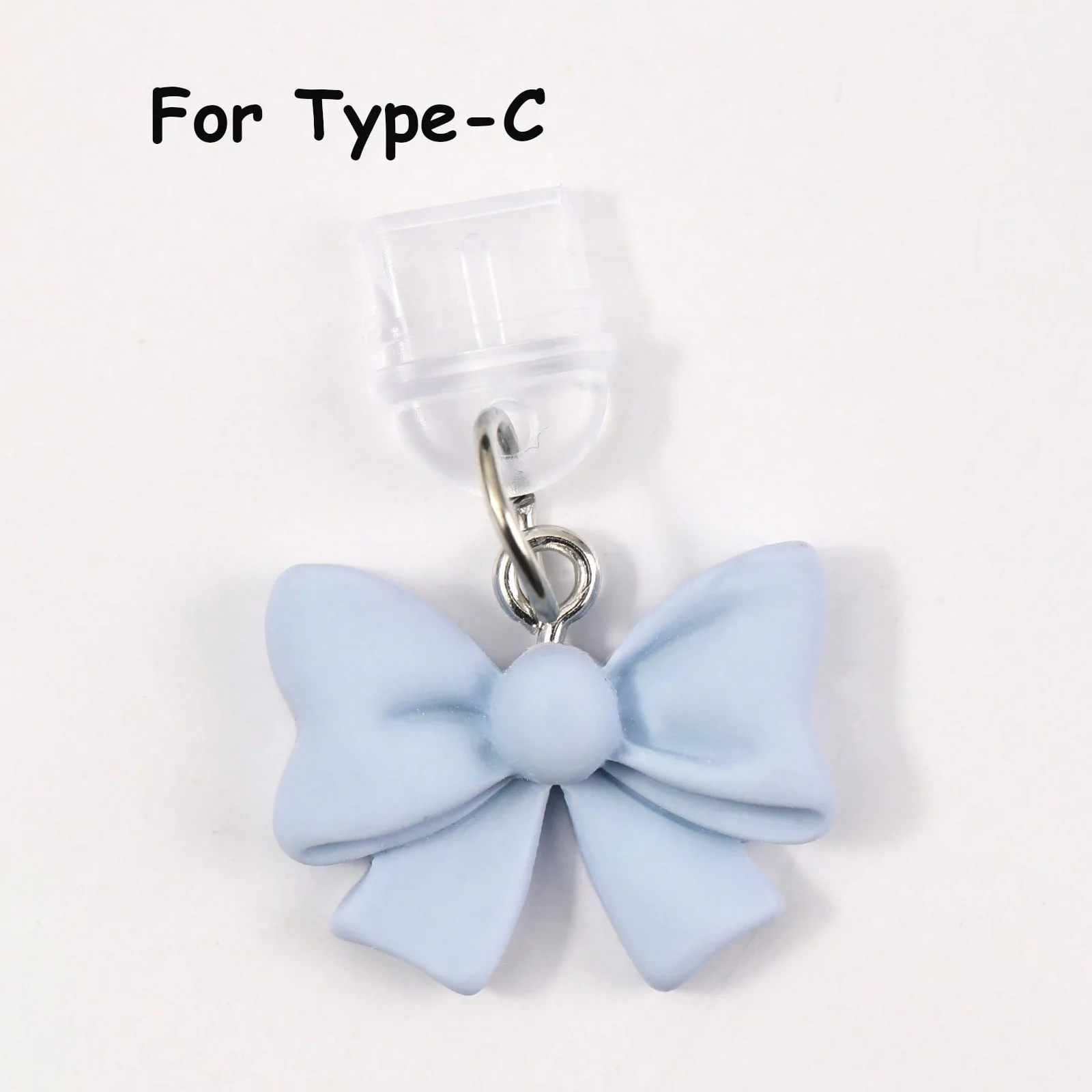 Colorful Bow Tie Phone Dust Plug - Charming Digital Accessory and Charging Port Protector