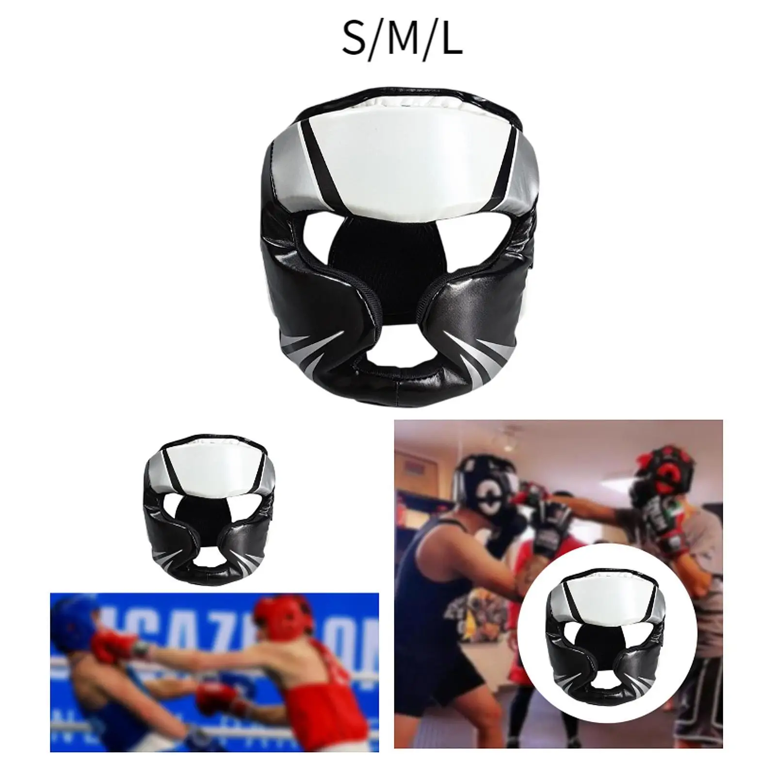 Boxing Headgear Boxing Protector Head Gear Ventilated Full Face Protection for Kickboxing Muay Thai Martial Arts Grappling Mma Boxing Headgear Boxing Protector Head Gear Ventilated Full Face Protection for Kickboxing Muay Thai Martial Arts Grappling Mma