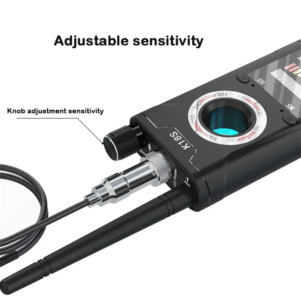 K18s Multi-function Anti Detector Camera GSM Audio Bug Finder GPS Signal lens RF Tracker Detect Wireless Camera