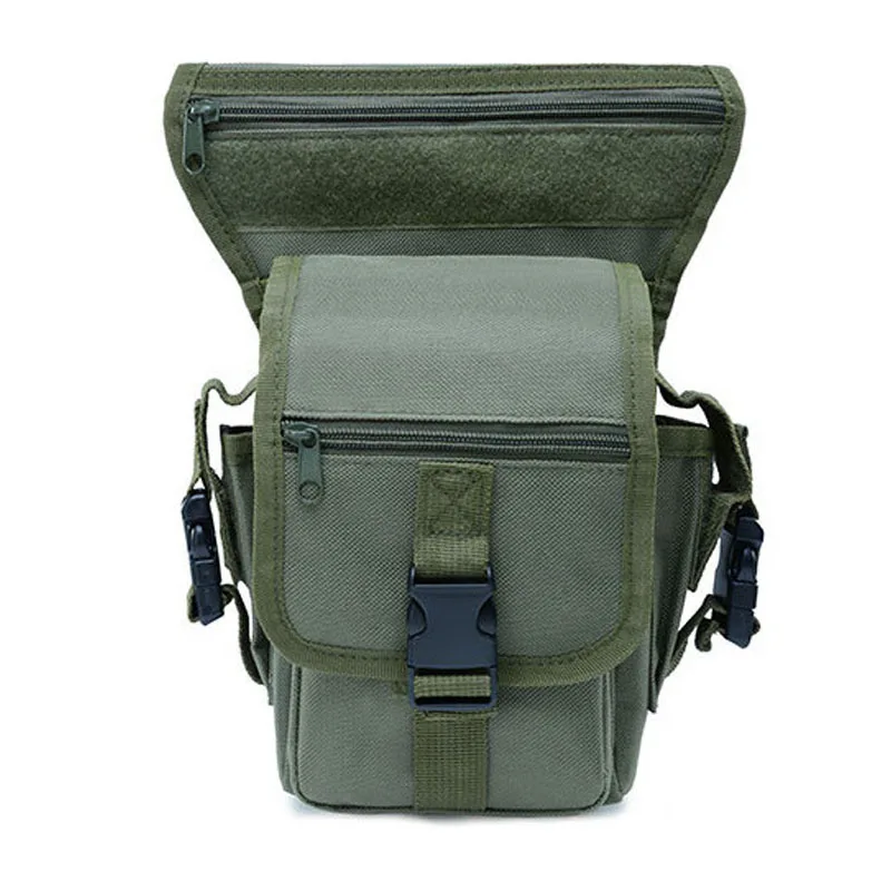 Men's Military Tactical Drop Leg Bag Waist Pack Adjustable Thigh Belt Hiking 600D Waterproof Nylon Motorcycle Riding Camping Bag
