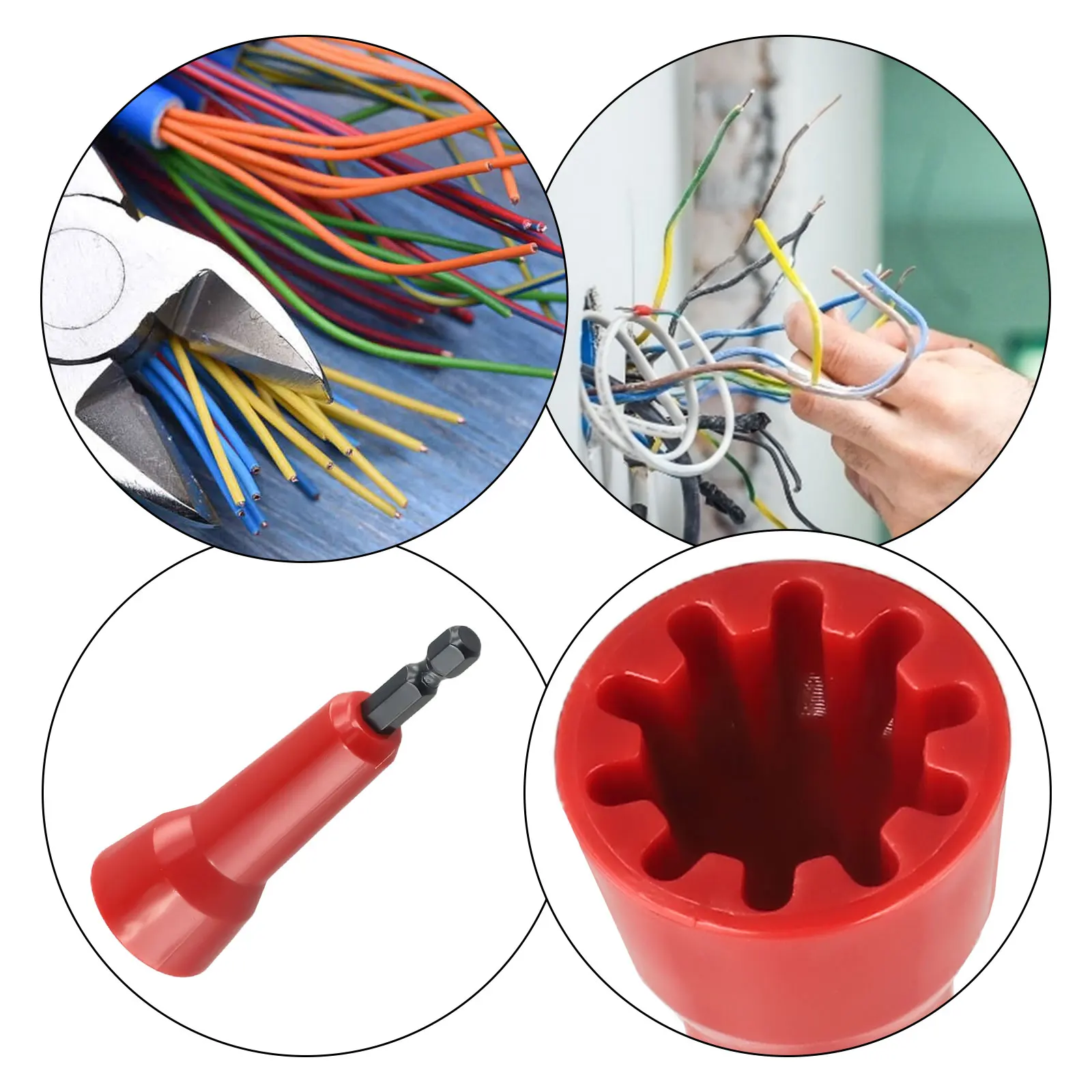 

1pc Wire Twister 1/4\" Hex Shank Spin-Twisting Wire Connector Sockets Electrician Wire Twisting Tools Quickly Twister Hand Tools