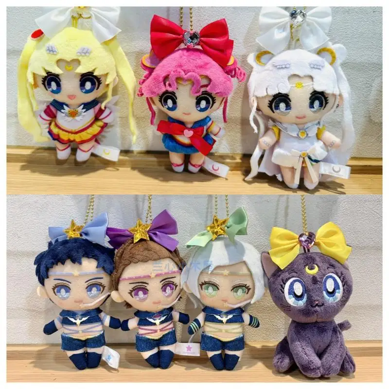 

Anime Sailor Moon Plush Toy Doll Luna Cat Tsukino Usagi Chibichibi Seiya Kou Cartoon Figure Stuffed Pendant Toys Kids Xmas Gifts