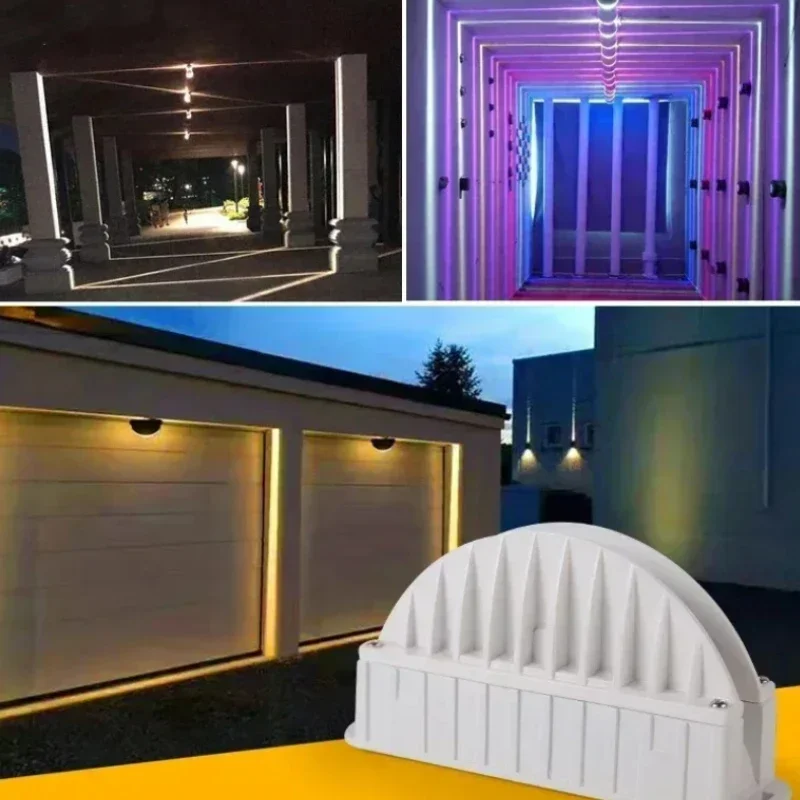 Foco LED para marco de puerta, iluminación exterior e interior, haz de pared, lámpara de línea de pasillo y Hotel, 85-265V, cableado de CC