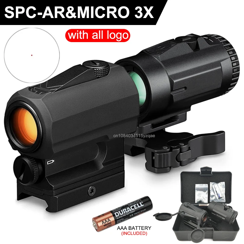 

Тактический Флекс красная точка прицел 3X лупа Combo 2 MOA w/QD Picatinny флип-крепление винтовка абсолютный кодовый оптический прицел