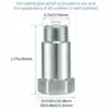20PCS O2 Oxygen Sensor Spacer Test Pipe Extension Extender Adapter CEL M18X1.5 HHO 45mm Bung Test Pipe 2