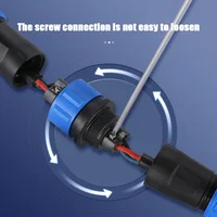 SP16 SP17 SP20 SP21 Aviation Connectors Plug Socket Panel Mount IP68 Waterproof Solderless Electrical Cable Wire Connector 4