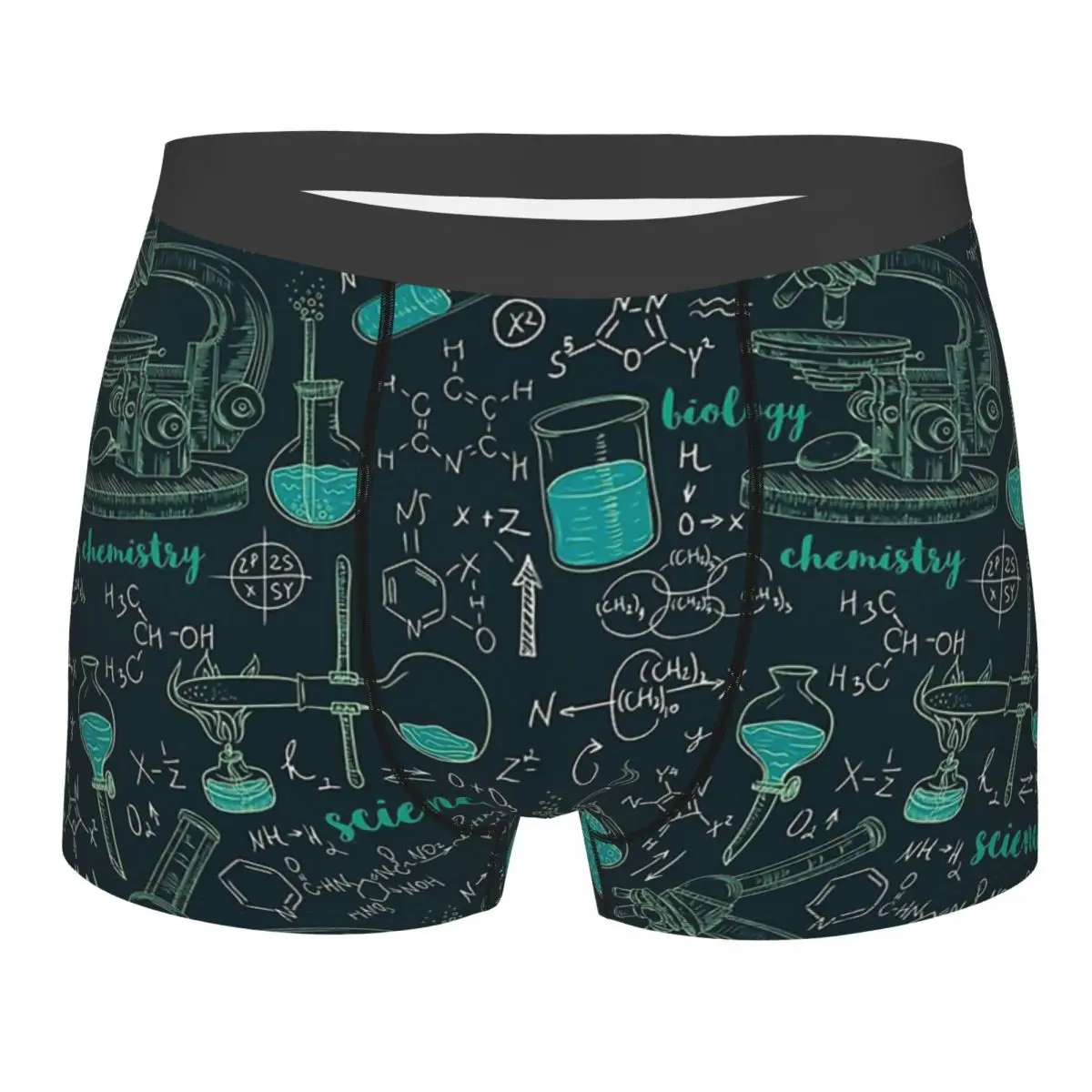 

Llaboratory Microscope Tubes Formulas Chemistry Chemist Science Scientist Underpants Panties Men's Underwear Shorts Boxer Briefs