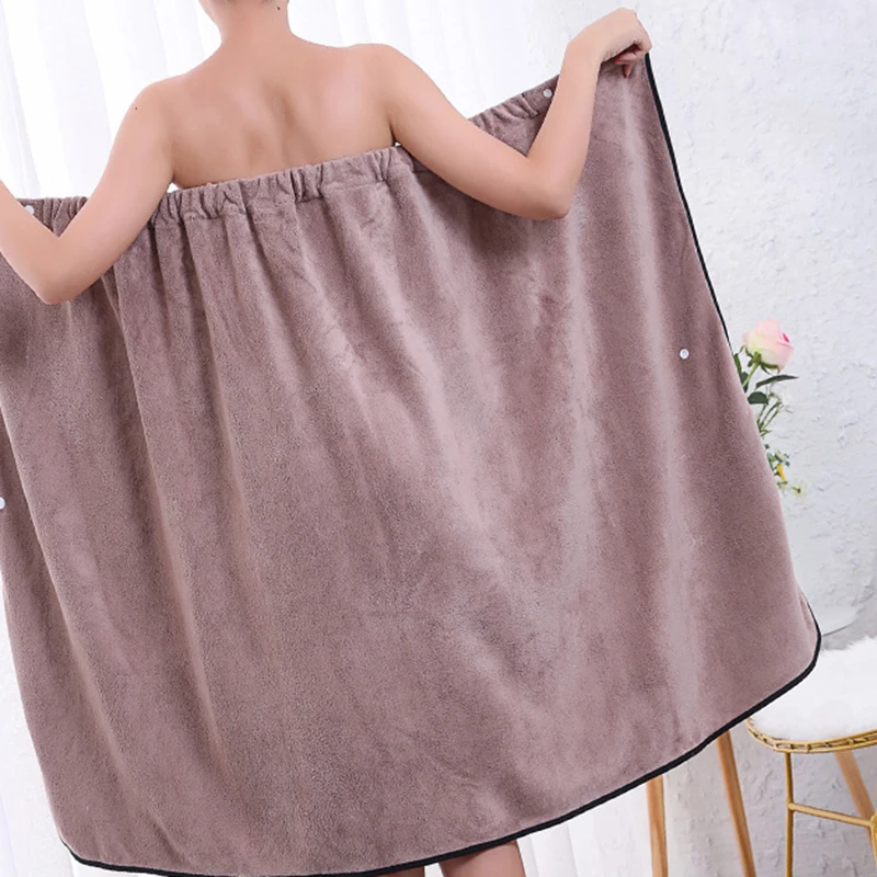 80Cm*135Cm Ladies Adult Ultra-fine Cellulose Towel Bath Towel Quick-drying Not Slip-Off for Swimming Pool Spa Gym Beauty Salon 3