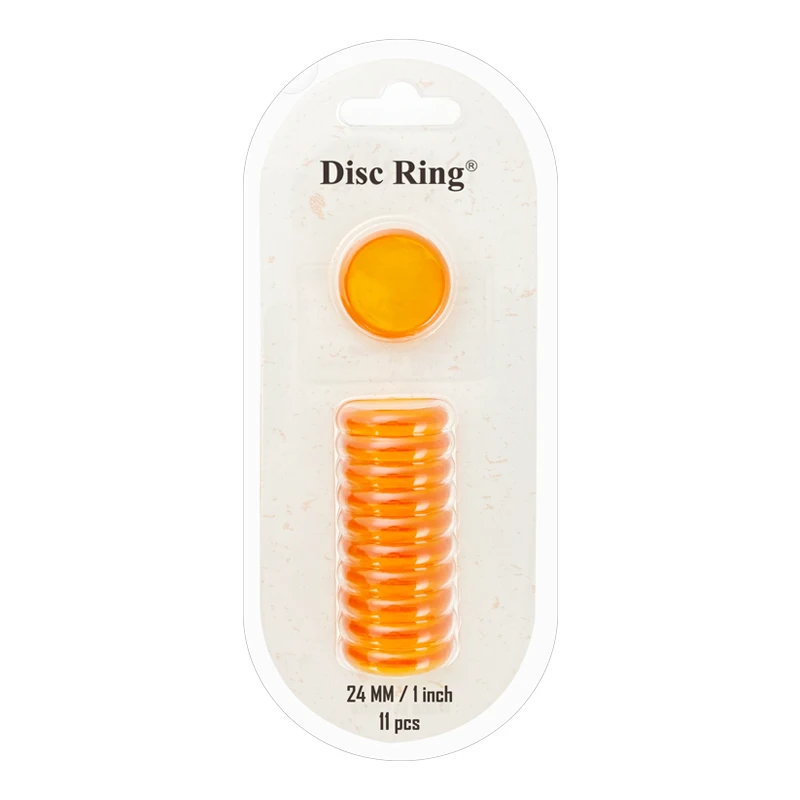 32mm 38mm Discs Mushroom Hole Binder Ring Discbound Planner Plastic Ring Binder Chest Disc Planner Binding Discs 11pcs
