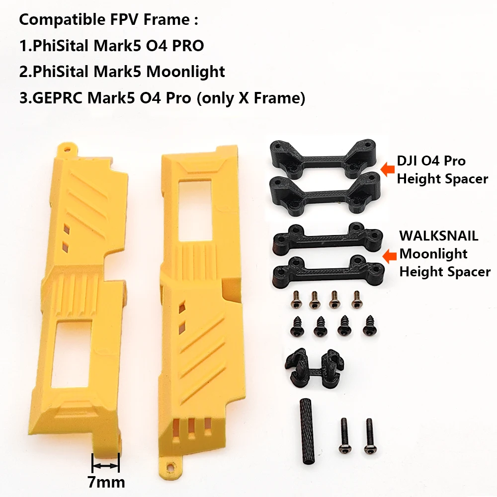 ตัวเลือกสินค้า แผ่นป้องกัน TPU สำหรับโดรน FPV MARK5