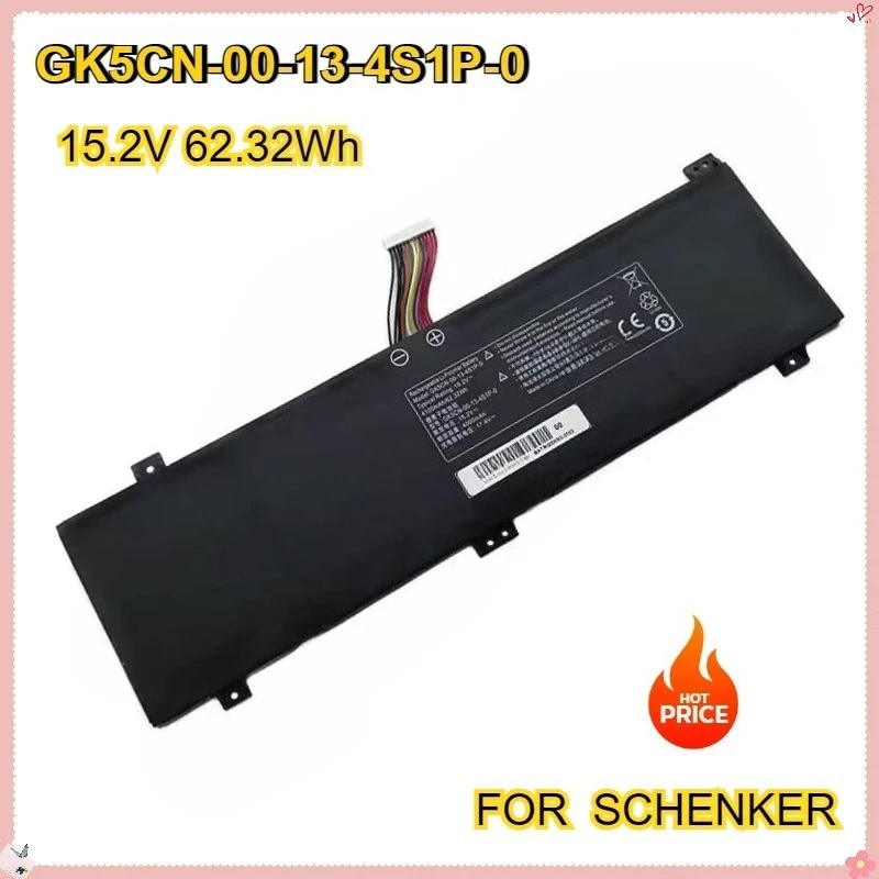 GK5CN-00-13-4S1P-0 GK5CN Laptop Battery for SCHENKER XMG Neo 17 XMG Core 17 for Medion Erazer X6807 X6805 Series 4Cell 62.32Wh