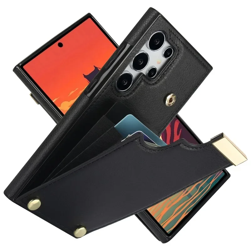 Elegant Leather Phone Case with Card Slot and Wallet Cover