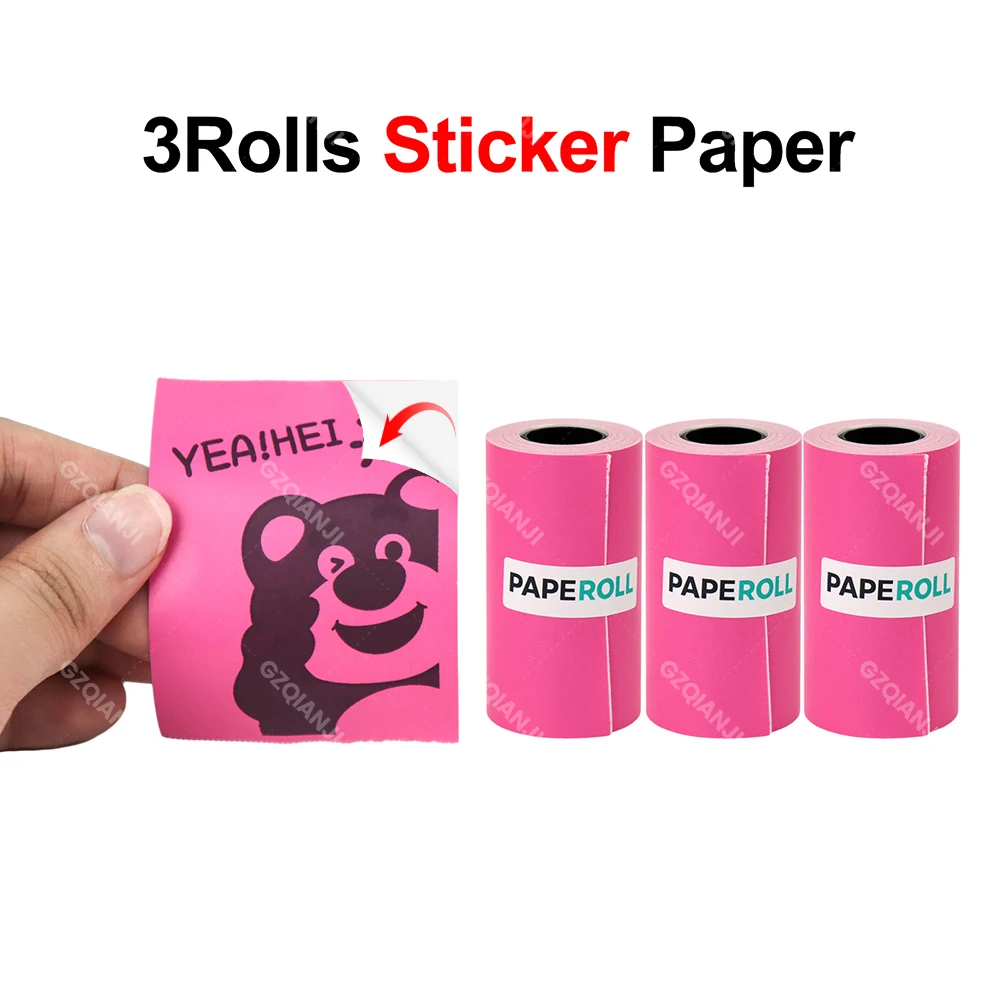 3Rolls Pink Sticker