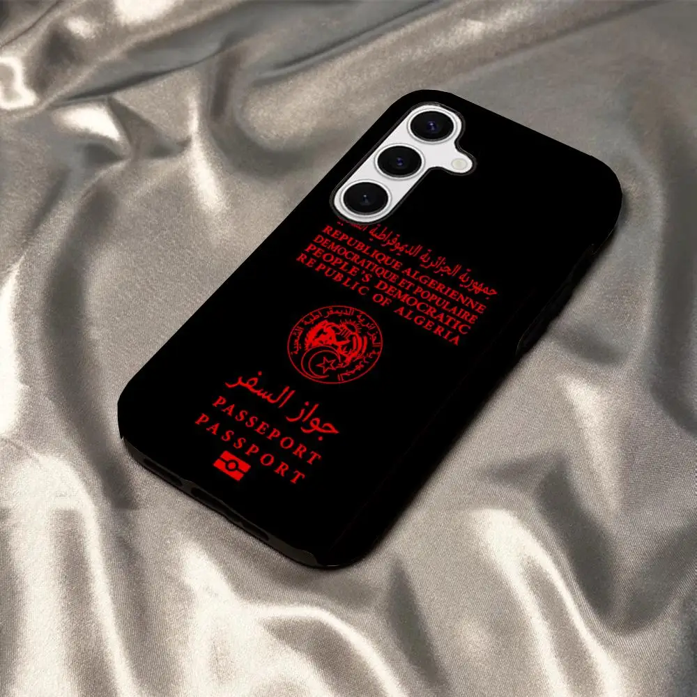Algeria Passport Design Glossy Hard Phone Case