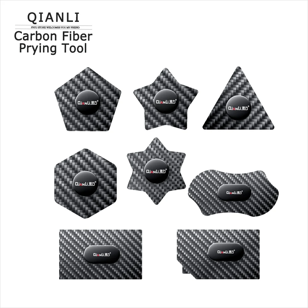 

QIANLI Carbon Fiber Universal Dismantling Plate Precision Electronic Component IC Wafer for IPhone Glass Back Cover Pry Tools