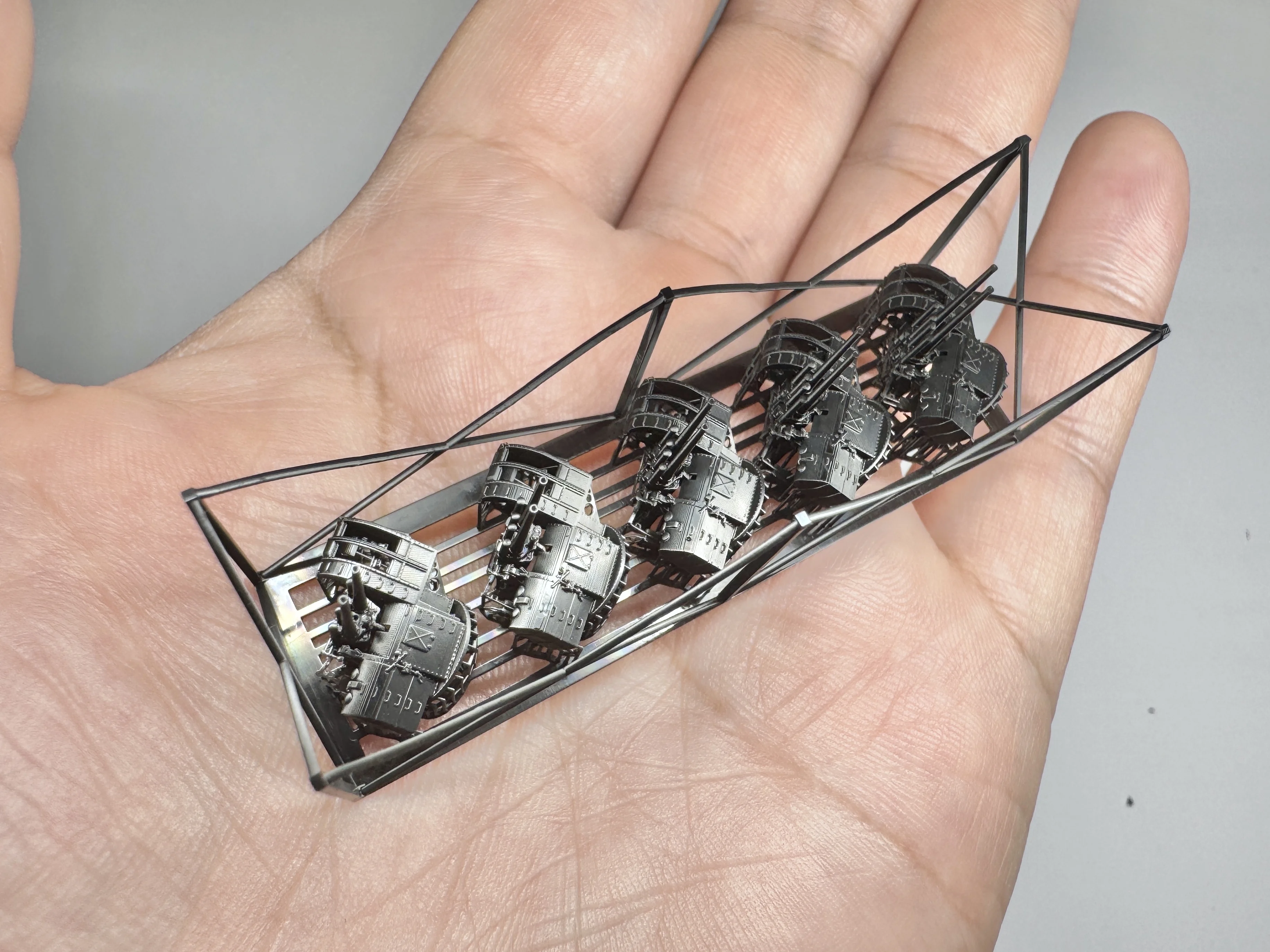 MUYI 모델 1/350 스케일 타입 89 127mm AA 건(초기형) 조립 플라스틱 모델 취미 액세서리